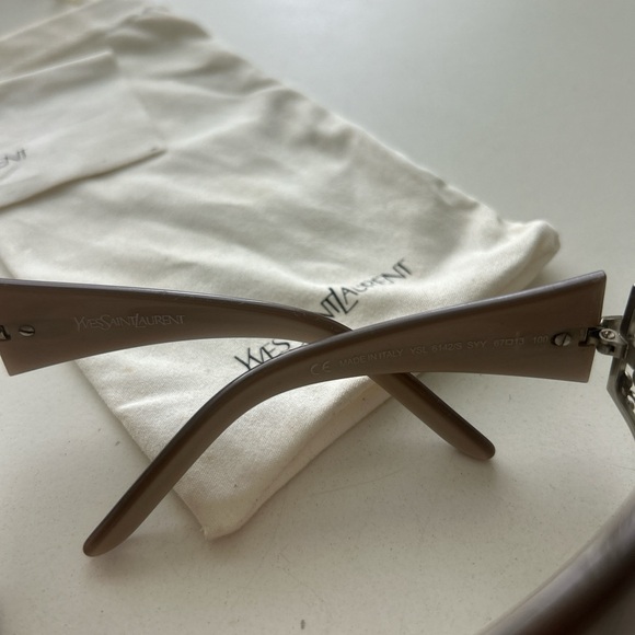 YvesSaintLaurent Brown Sunglasses